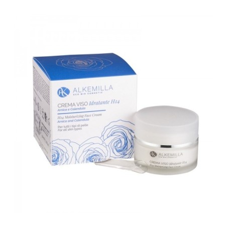 Alkemilla  Crema Viso Idratante 24 H per Pelli Normali e Miste  Creme viso