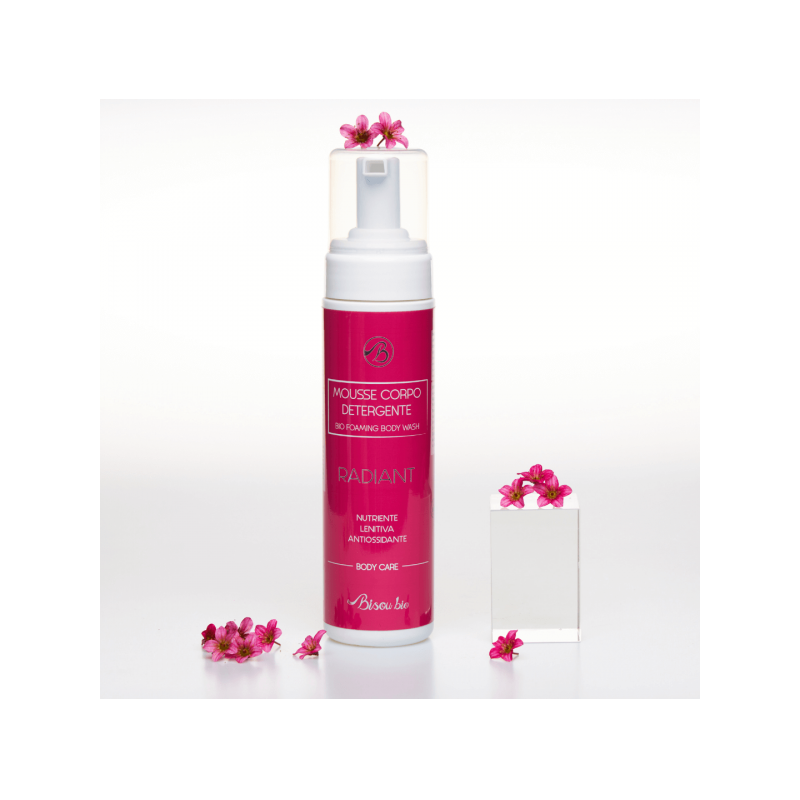 bisou bio  Radiant - Mousse corpo detergente con Melograno  Bagnoschiuma Bio