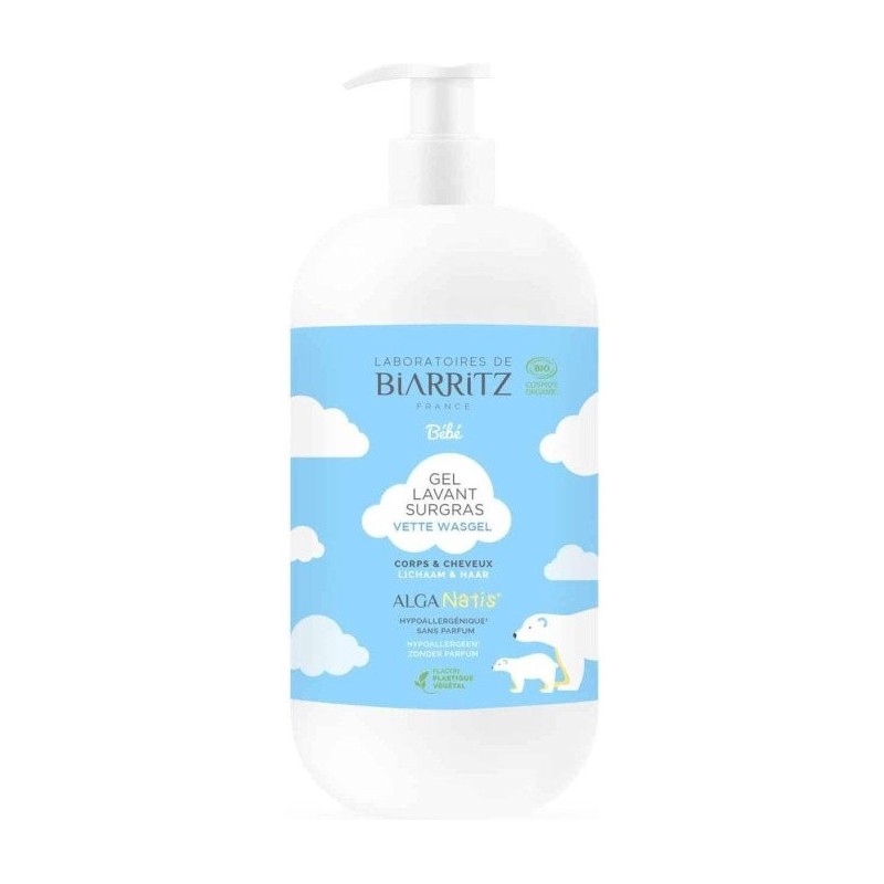 laboratoires de biarritz  Gel Detergente Ultra-Ricco e Delicato Corpo e Capelli per Bebè  Bagnetto neonati