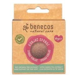 benecos  Konjac Sponge con Tè Verde  Spugne e Accessori Viso