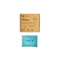 la saponaria  Lotus Portasapone in Ceramica per Solidi  Spugne e accessori corpo