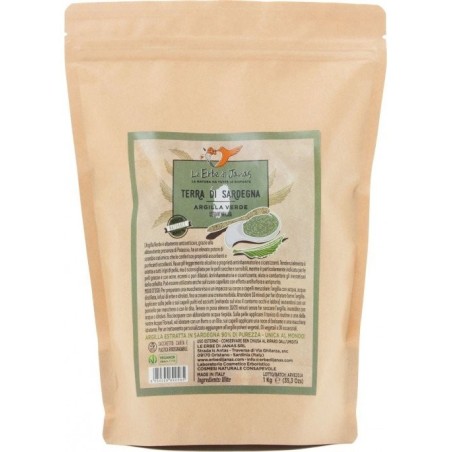 le erbe di janas  Argilla Verde 1 Kg  Argille