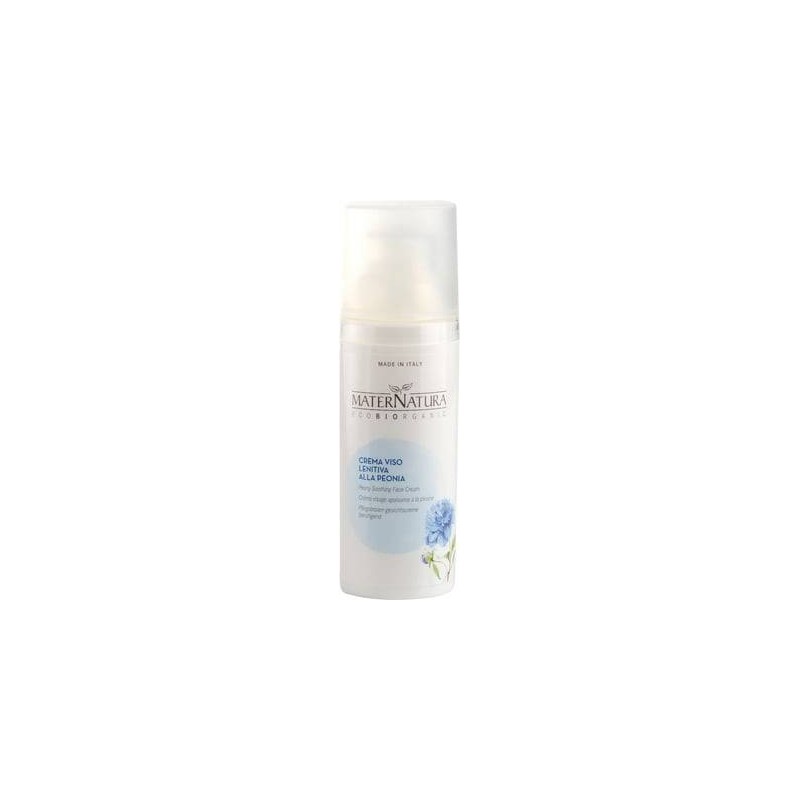 maternatura  Crema Viso lenitiva alla Peonia e Mirtillo  Skincare