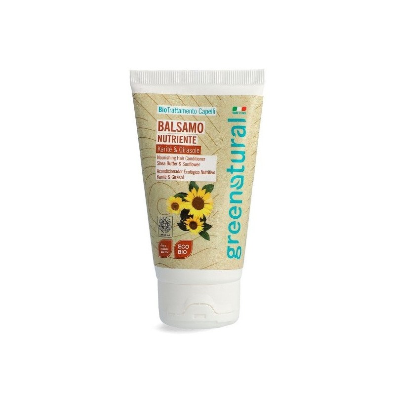 greenatural  Balsamo al Girasole e Karitè per Capelli Secchi  Balsami