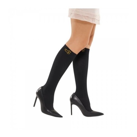 solidea- leggings anticellulite  Gambaletto nero a compressione graduata con Bamboo Taglia 1S  Leggins Anticellulite