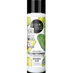 organic shop  Balsamo Riparatore con Avocado ed Oliva  Balsamo Capelli Crespi