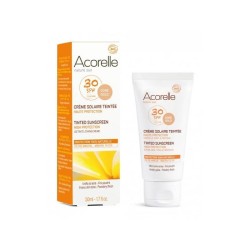 Acorelle  Crema Solare Dore Gold SPF30  Protezione solare bio