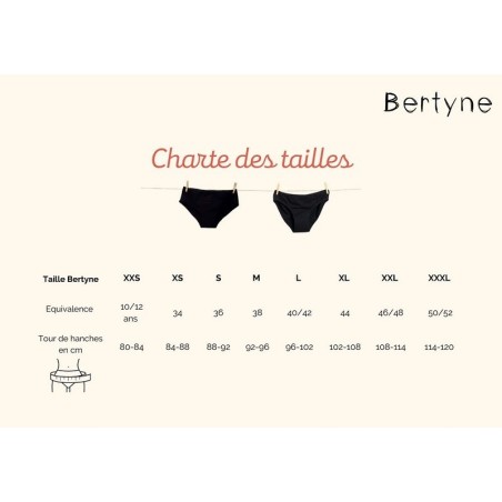 bertyne - slip mestruali  Slip Mestruale Nero - Taglia XXXL  Assorbenti