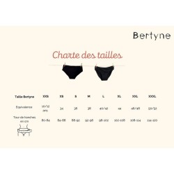 bertyne - slip mestruali  Slip Mestruale Nero - Taglia XS  Assorbenti