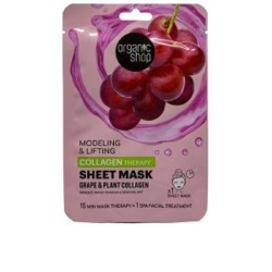 organic shop  Maschera Viso Liftante in Tessuto al Collagene  Maschere Viso