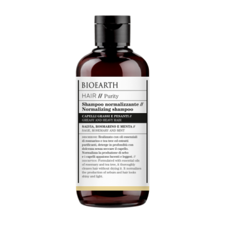 bioearth  Shampoo Normalizzante - Hair 2.0  Shampoo bio capelli grassi