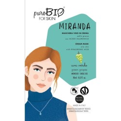 purobio  Maschera Viso Pelle Grassa - Uva Verde  Maschere Viso