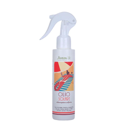 antos cosmetici  Olio Abbronzante Naturale con Aloe e Iperico  Olio Abbronzante bio
