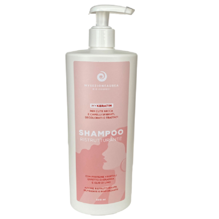 my sezione aurea  My Keratin - Shampoo Ristrutturante alla Cheratina  Shampoo bio capelli lisci