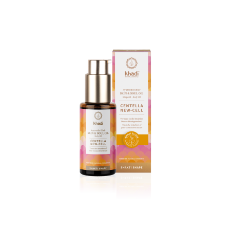 khadi  Olio Corpo Ayurvedico Shakti Shape - Centella New Cell  Anti-cellulite Bio