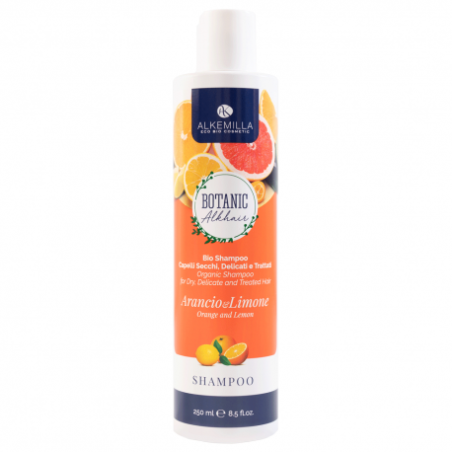 Alkemilla  Shampoo Bio Arancio e Limone  Shampoo Capelli Secchi e Trattati