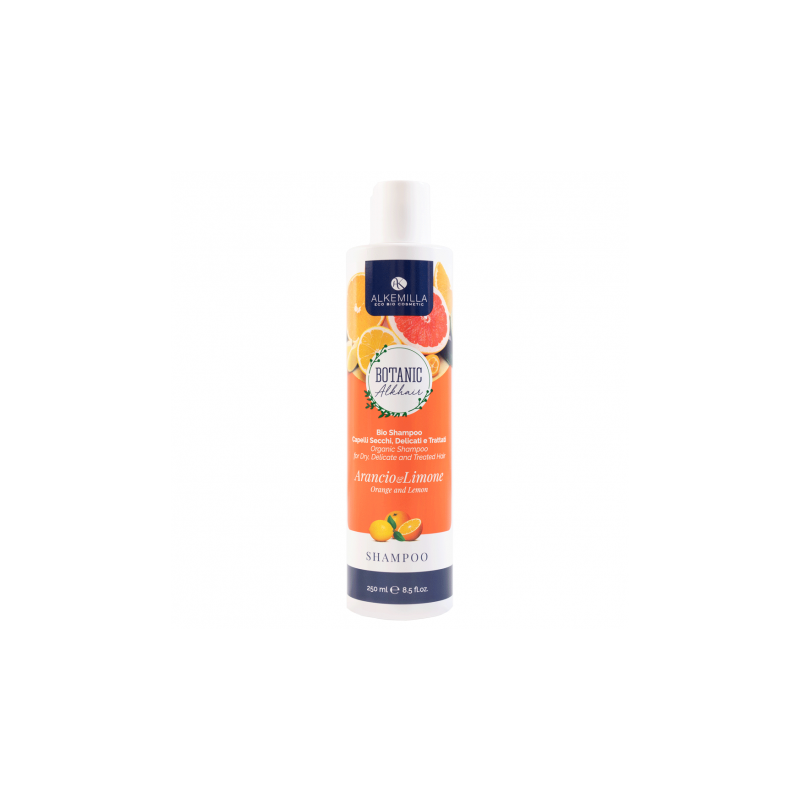 Alkemilla  Shampoo Bio Arancio e Limone  Shampoo Capelli Secchi e Trattati