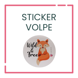 Sticker Volpe Wild And Free  Home
