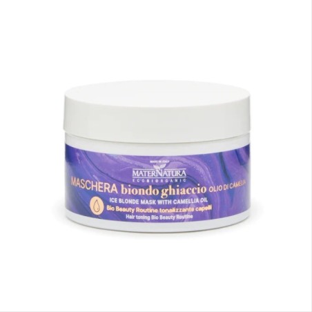 maternatura  Maschera Tonalizzante Capelli Biondo Ghiaccio all'Olio di Camelia  Maschere
