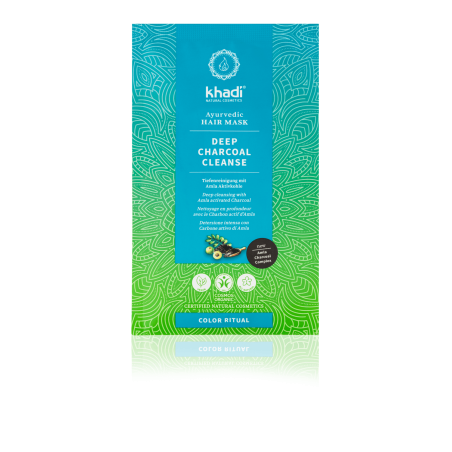khadi  Maschera per Capelli Ayurvedica - Deep Charcoal Cleanse  Maschere