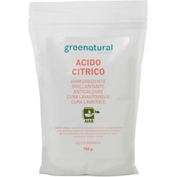 greenatural  Acido Citrico Naturale in polvere  Anticalcare