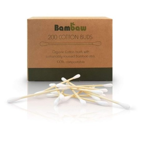 bambaw  Cotton Fioc in Bamboo  Spugne e Accessori Viso