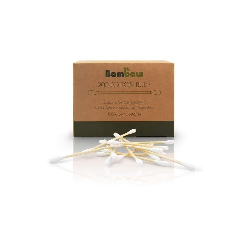 bambaw  Cotton Fioc in Bamboo  Spugne e Accessori Viso