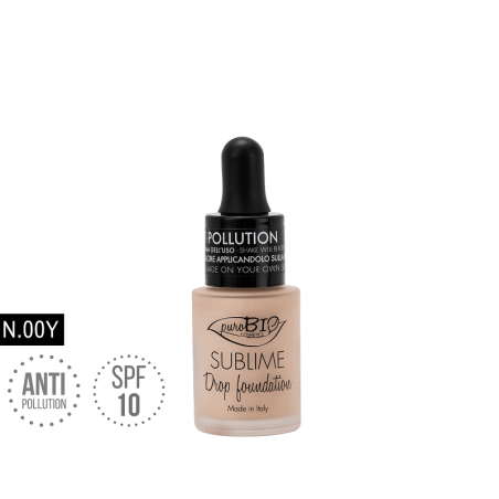 purobio  Fondotinta Liquido biologico Sublime Drop 00 Y  Fondotinta