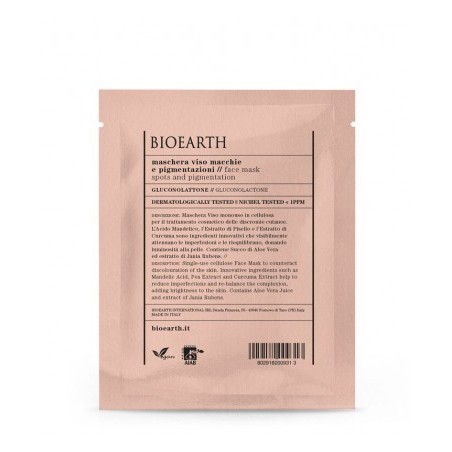 bioearth  Maschera Viso Macchie e Pigmentazioni con Gluconolattone  Maschere Viso