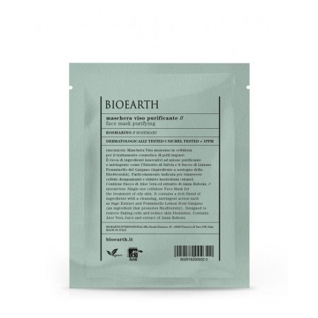 bioearth  Maschera Viso Purificante al Rosmarino  Maschere Viso