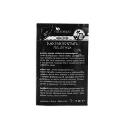 naturaequa  Black Mask Peel Off Bio al Carbone Vegetale - Monodose  Anti-Imperfezioni