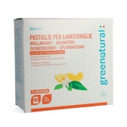 greenatural  Pastiglie Lavastoviglie - 25 Pezzi  Piatti