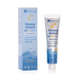 la saponaria  Crema Solare Ecobio SPF 50 Bimbi e Pelli Sensibili  Protezioni solari per bambini