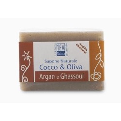 tea natura  Sapone Vegan Cocco, Oliva, Ghassoul & Argan  Saponi
