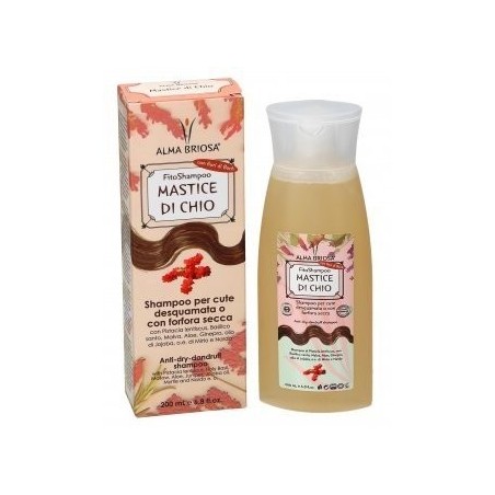 alma briosa  Fitoshampoo Mastice di Chio Vegan Bio Antiforfora  Shampoo antiforfora