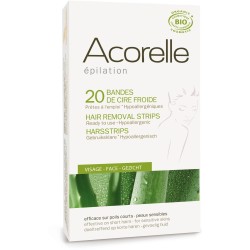 Acorelle  Strisce Depilatorie Viso con Aloe Vera  Epilazione
