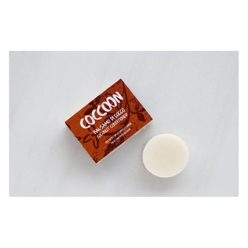 coccoon  Balsamo Solido con Olio di Cocco  Cosmetici solidi per capelli