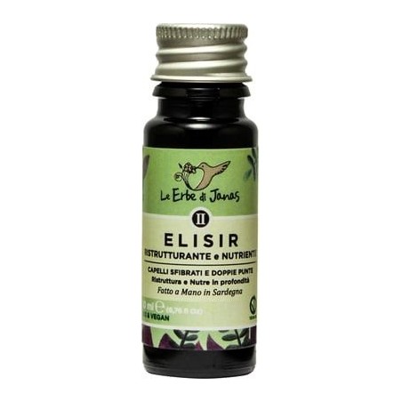 le erbe di janas  Elisir Ristrutturante e Nutriente per Capelli Secchi e Sfibrati  Lozioni per capelli e oli