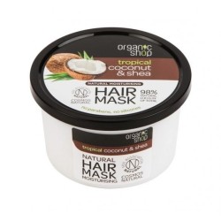 organic shop  Maschera per Capelli Idratante con Cocco e Karitè  Maschere