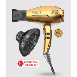 parlux  Phon Professionale PARLUX Alyon + Diffusore MagicSense Oro  Spazzole e Phon