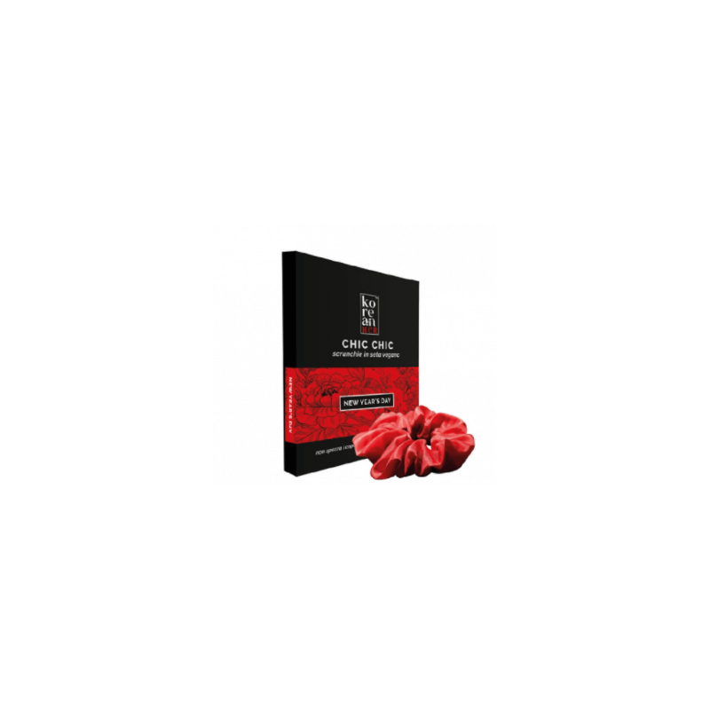 gentleaf  Scrunchie in Seta Vegana - New Year's Day  Spazzole e Phon
