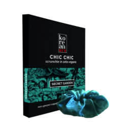gentleaf  Scrunchie in Seta Vegana - Secret Garden  Spazzole e Phon