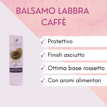 yuniwa cosmetics  Balsamo Labbra Protettivo - Caffè Nero  Lipbalm Naturali Yuniwa Cosmetics