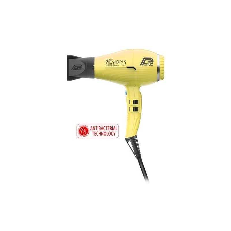 parlux  Phon Asciugacapelli Professionale - Parlux Alyon Giallo Antibatterico  Spazzole e Phon