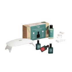 manucurist  Kit completo Smalto Semipermanente Poppy Red- Green Flash  Smalti semipermanenti