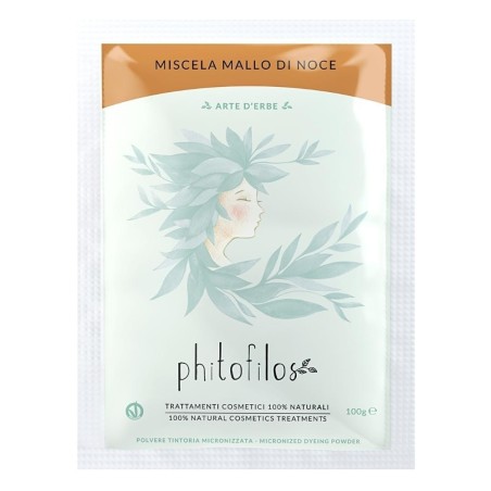 phitofilos  Miscela Tintoria Naturale per Capelli - Tono Castagna  Henné e tinte vegetali
