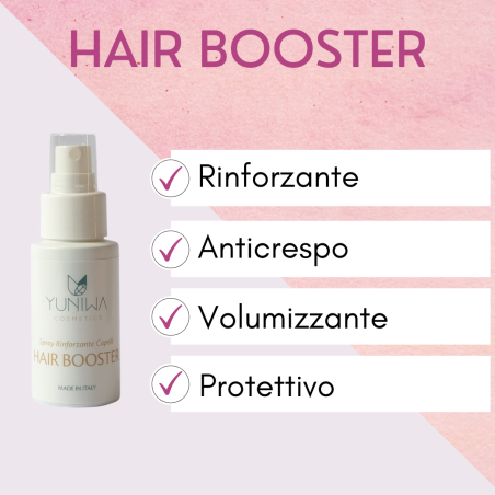 yuniwa cosmetics  Hair Booster - Spray Rinforzante per capelli 50 ml  Lozioni per capelli e oli