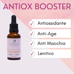 yuniwa cosmetics  Antiox Booster - Siero viso antiossidante  Booster e attivi