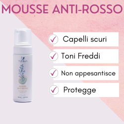 yuniwa cosmetics  Mousse Capelli Anti-Rosso  Riflessanti capelli