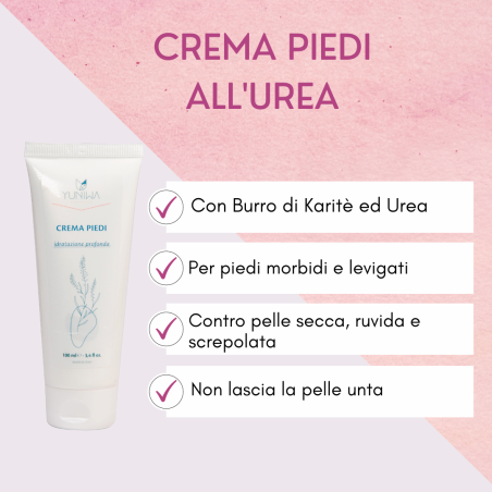 yuniwa cosmetics  Crema Piedi all'Urea - mini size  Cura dei Piedi